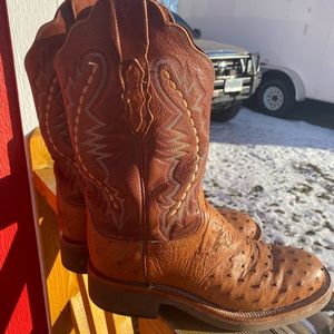 Ostrich Lucchese Boots size 8